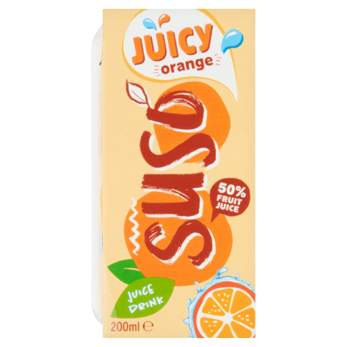 SUSO JUICY ORANGE JUICE DRINK 200ML