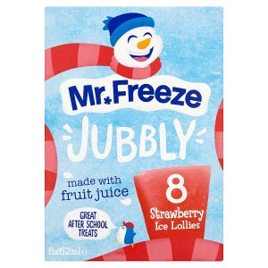 MR.FREEZE JUBBLY STRAWBERRY ICE LOLLIES 8PK 62ML
