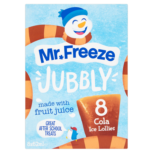 MR.FREEZE JUBBLY COLA ICE LOLLIES 8PK 62ML