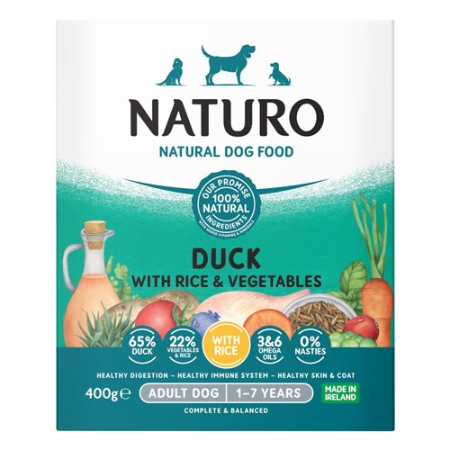 NATURO ADULT DUCK RICE & VEGETABLE 400G