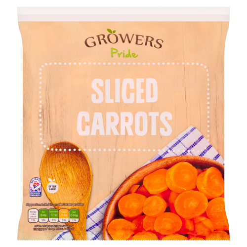 GROWERS PRIDE SLICED CARROTS 450G