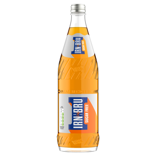 IRN-BRU SUGAR FREE GLASS 750ML