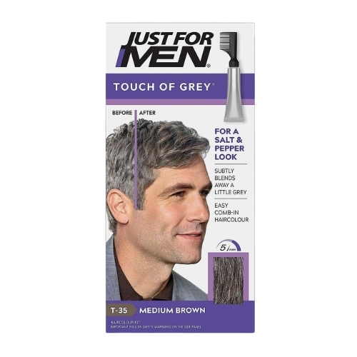 JUST FOR MEN T-35 TOUCH OF GREY MEDIUM BROWN 6S