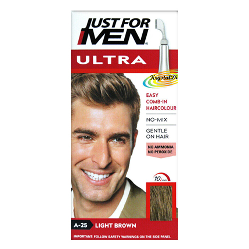 JUST FOR MEN AUTOSTOP HAIR COLOUR A-25 LIGHT BROWN 90ML