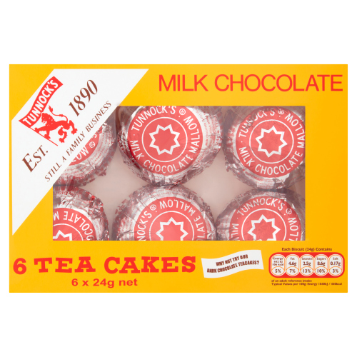 TUNNOCKS MILK CHOCOLATE TEACAKES 24G