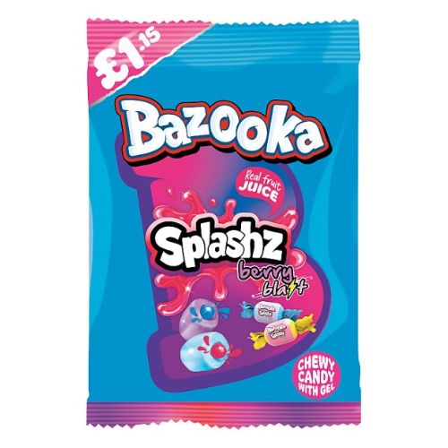 BAZOOKA SPLASHZ BERRY PMP £1.15 120G