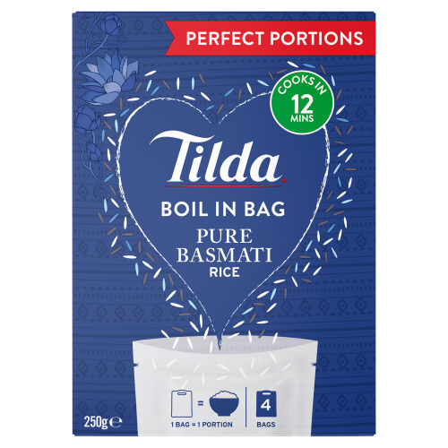 TILDA BOIL IN BAG BASMATI RICE 250G
