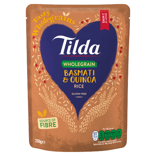TILDA WHOLEGRAIN BASMATI & QUINOA RICE 250G