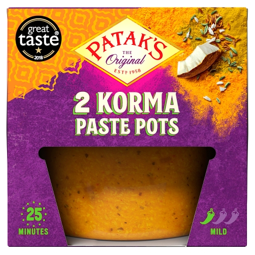PATAK'S KORMA PASTE POTS 2PK 70G