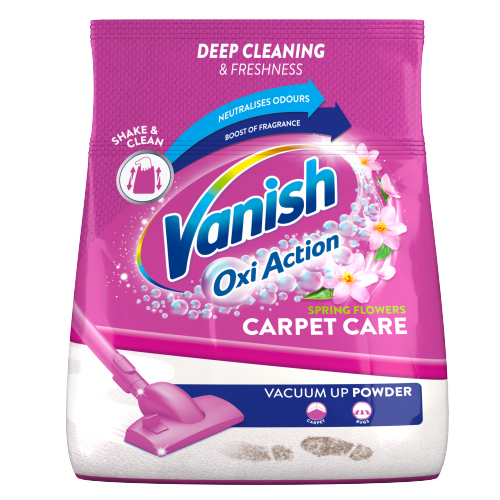 VANISH OXI ACTION CARPET CARE VACUUM UP POWDER 650G