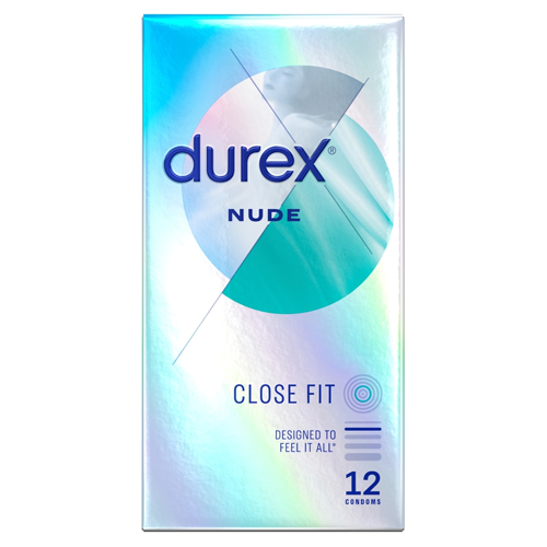 DUREX 12 NUDE CLOSE FIT CONDOMS 12S
