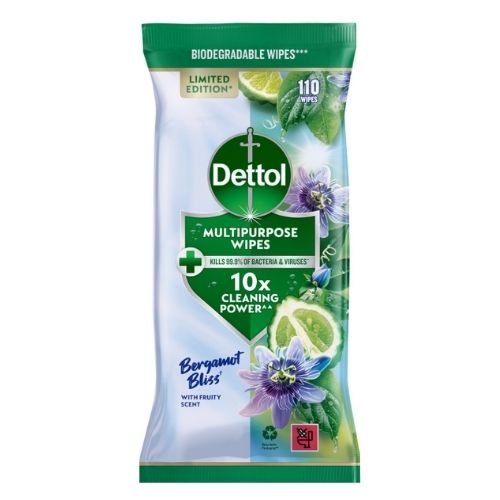 DETTOL BERGAMOT BLISS WIPES 110S