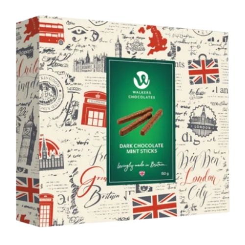 WALKERS DARK CHOCOLATE MINT STICKS 150G