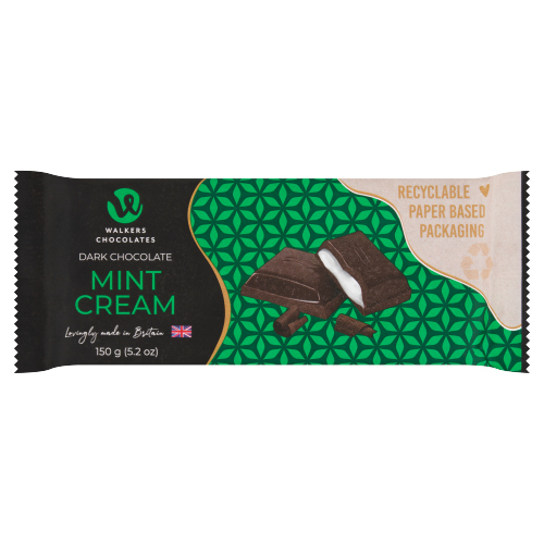 WALKERS CHOCOLATES MINT CREAM DARK CHOCOLATE 150G