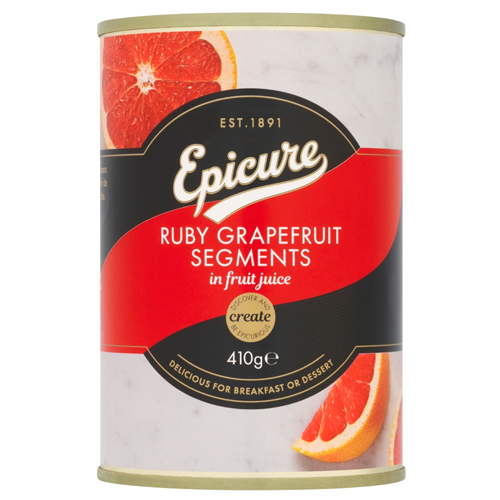 EPICURE RUBY GRAPEFRUIT SEGMENTS IN FRUIT JUICE 410G