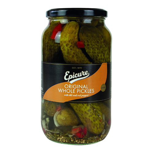 EPICURE GHERKINS W DILL IN VINEGAR 680G