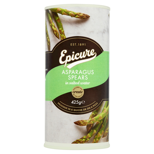 EPICURE GREEN ASPARAGUS SPEARS IN WATER 425G