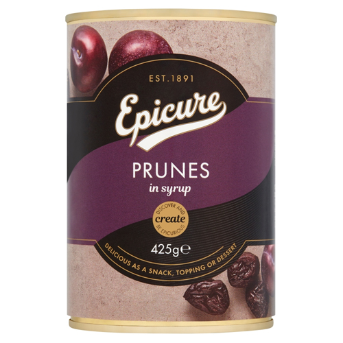 EPICURE PRUNES IN SYRUP 425G