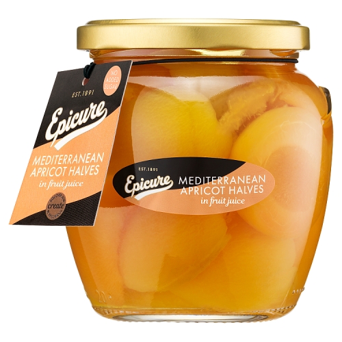 EPICURE APRICOT HALVES IN FRUIT JUICE 410G