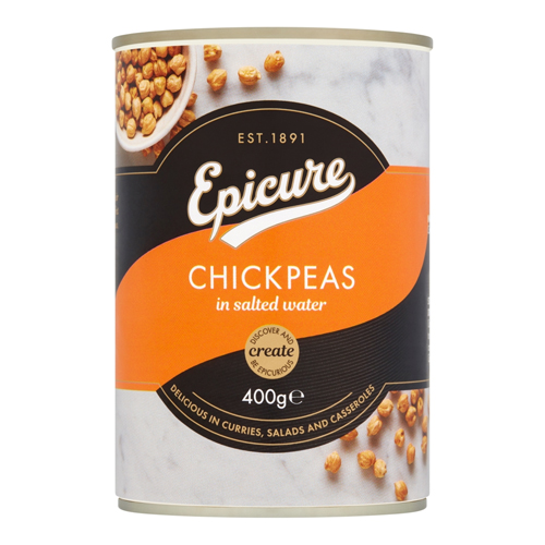 EPICURE CHICK PEAS IN SALTED WATER 400G