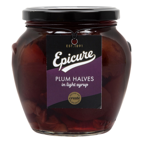 EPICURE PLUM HALVES IN SYRUP 560G