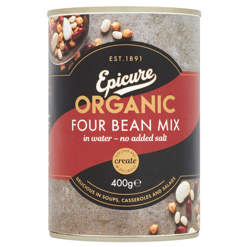 EPICURE ORGANIC FOUR BEAN MIX 400G