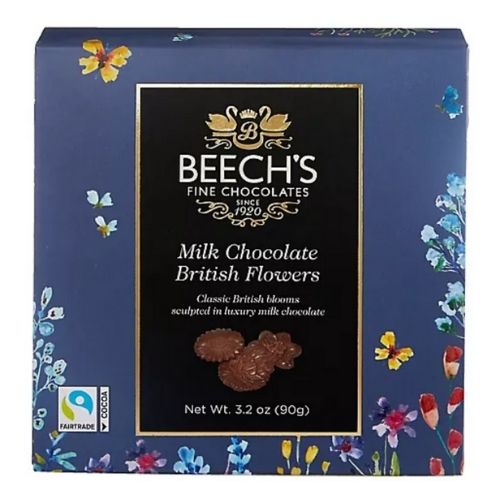 BEECHS BRITISH MILK CHOCOLATE BRITISH FLOWERS 90G