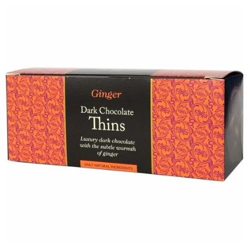 BEECHS DARK CHOCOLATE & GINGER THINS 150G