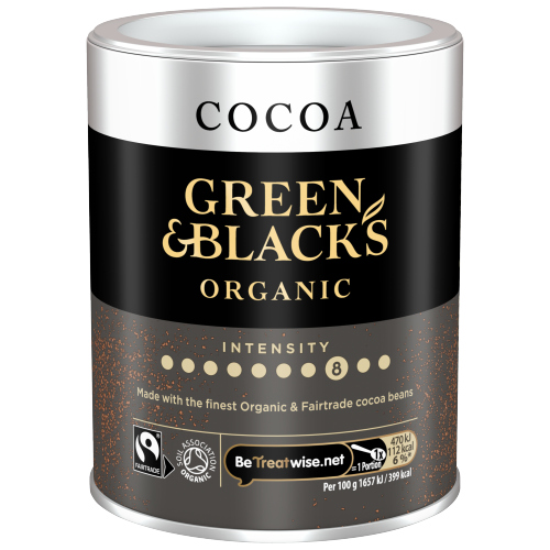 GREEN & BLACK'S ORGANIC HOT COCOA POWDER TIN 125G