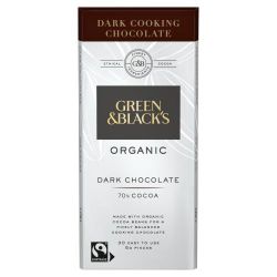 GREEN & BLACK'S ORGANIC COOKING DARK CHOCOLATE BLOCK 150G