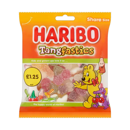 HARIBO TANGFASTICS PMP £1.25 140G