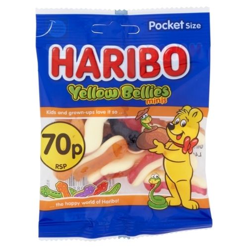 HARIBO MINI YELLOW BELLIES PMP 70P 60G