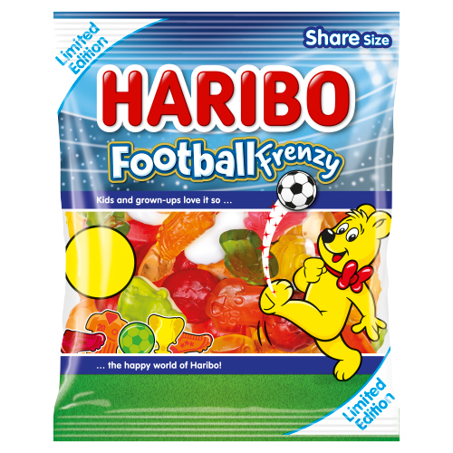 HARIBO FOOTBALL FRENZY  PMP £ 1.25 140G- LAUNCH APRIL-2026