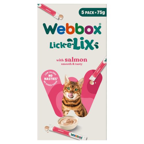 WEBBOX CAT SALMON LICK E LIX 75G