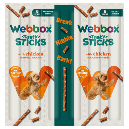 WEBBOX SMALL DOG STICKS CHICKEN 30G