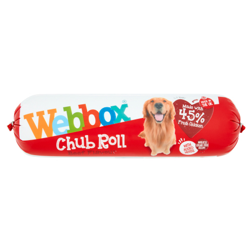 WEBBOX BEEF DOG CHUB ROLL 720G