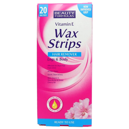 BEAUTY FORMULAS COLD WAX STRIPS FOR LEGS & BODY 20S