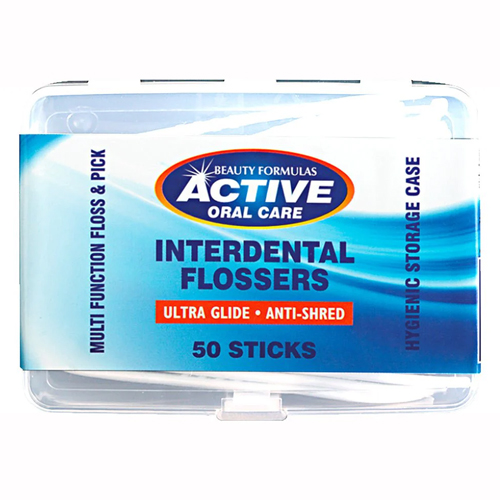 ACTIVE ORAL CARE ACTIVE WAXED FLOSSERS 50S