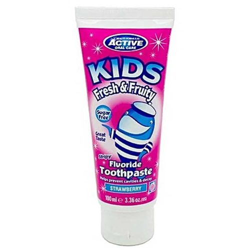 ACTIVE ORAL CARE KIDS STRAWBERRY TOOTHPASTE 100ML