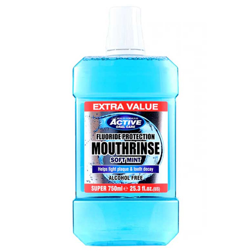 ACTIVE ORAL CARE MOUTHRINSE SOFT MINT 750ML