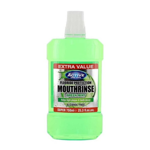 ACTIVE ORAL CARE MOUTHRINSE GREEN MINT 750ML
