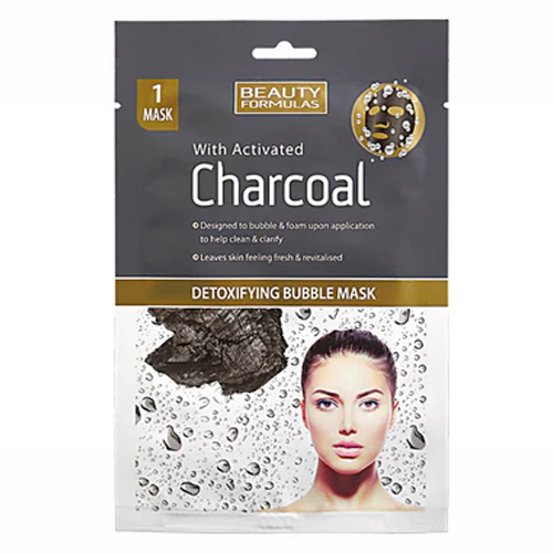 BEAUTY FORMULAS CHARCOAL DETOXIFYING BUBBLE MASK 1PK