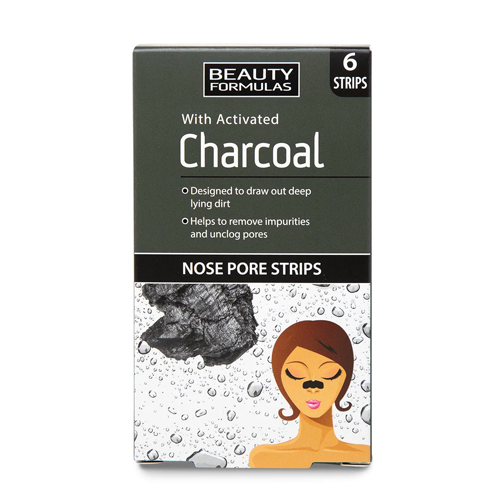 BEAUTY FORMULAS CHARCOAL NOSE PORE STRIPS 6S
