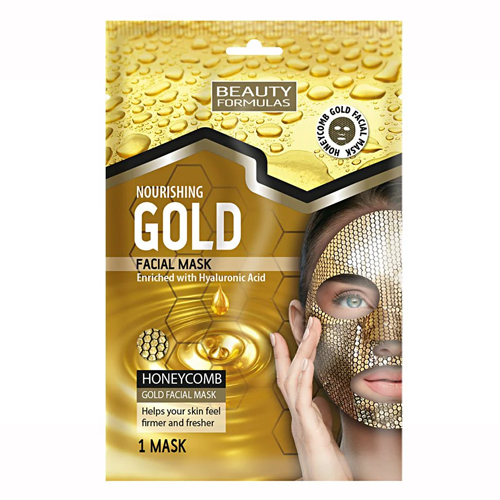 BEAUTY FORMULAS GOLD HONEYCOMB NOURISHING FACIAL MASK 1PK