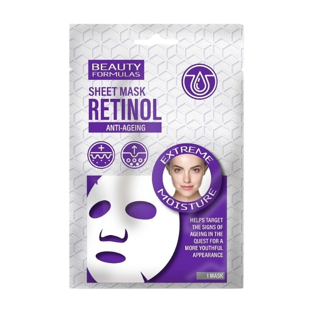 BEAUTY FORMULAS RETINOL SHEET MASK 1PK