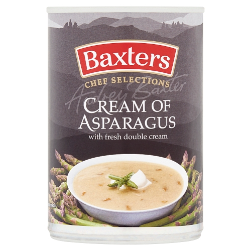 BAXTERS CHEF SELECTIONS CREAM OF ASPARAGUS WITH FRESH DOUBLE CREAM 400G