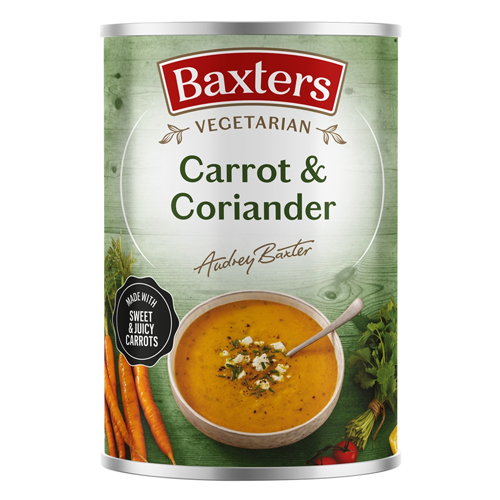 BAXTERS VEGETARIAN CARROT & CORIANDER 400G