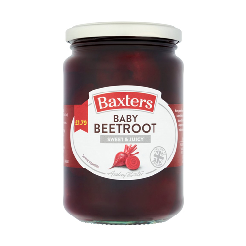 BAXTERS BABY BEETROOT PMP £1.79 340G