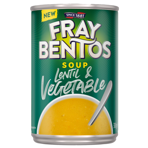 FRAY BENTOS LENTIL & VEGETABLE SOUP 380G