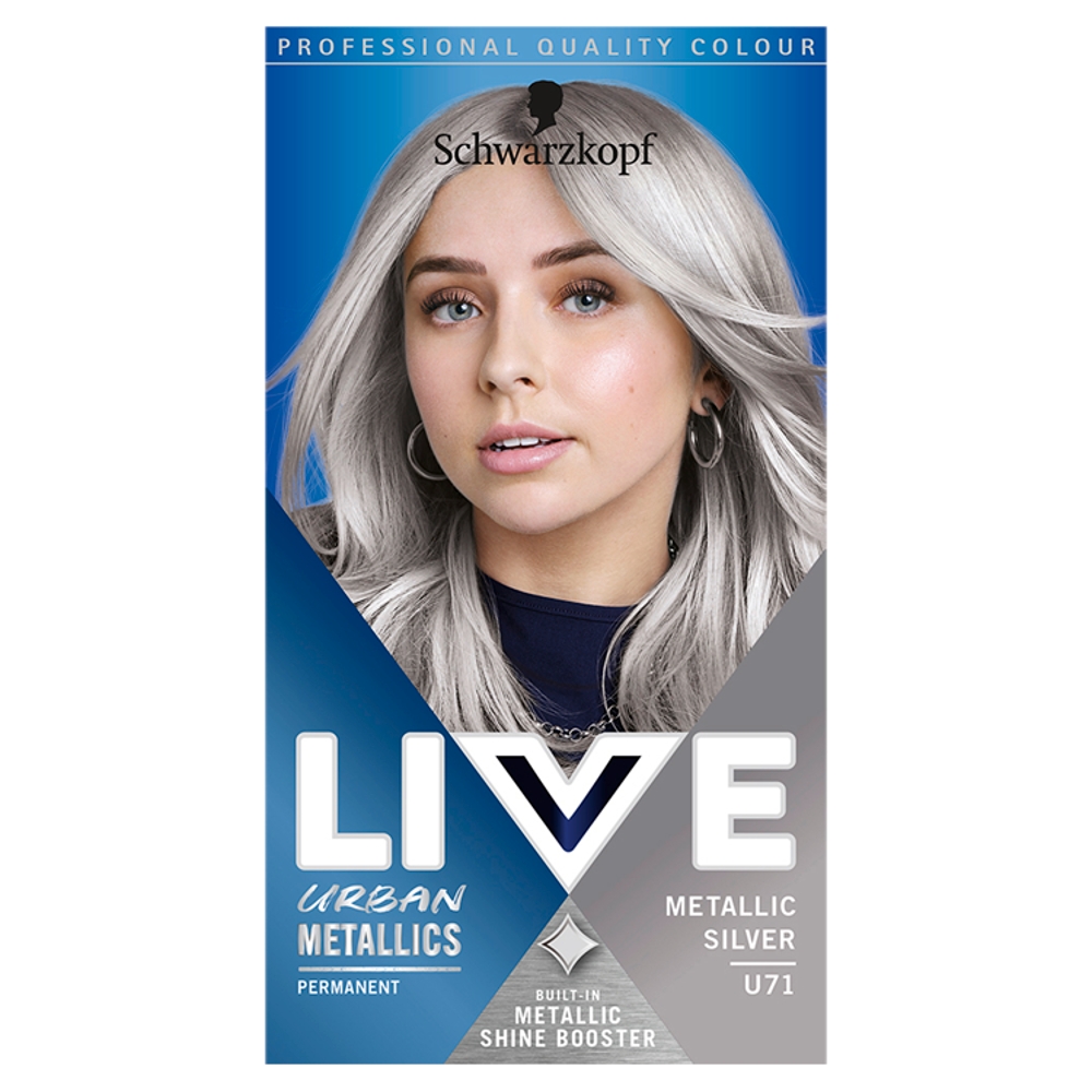 SCHWARZKOPF LIVE URBAN METALLICS METALLIC SILVER U71 1PK